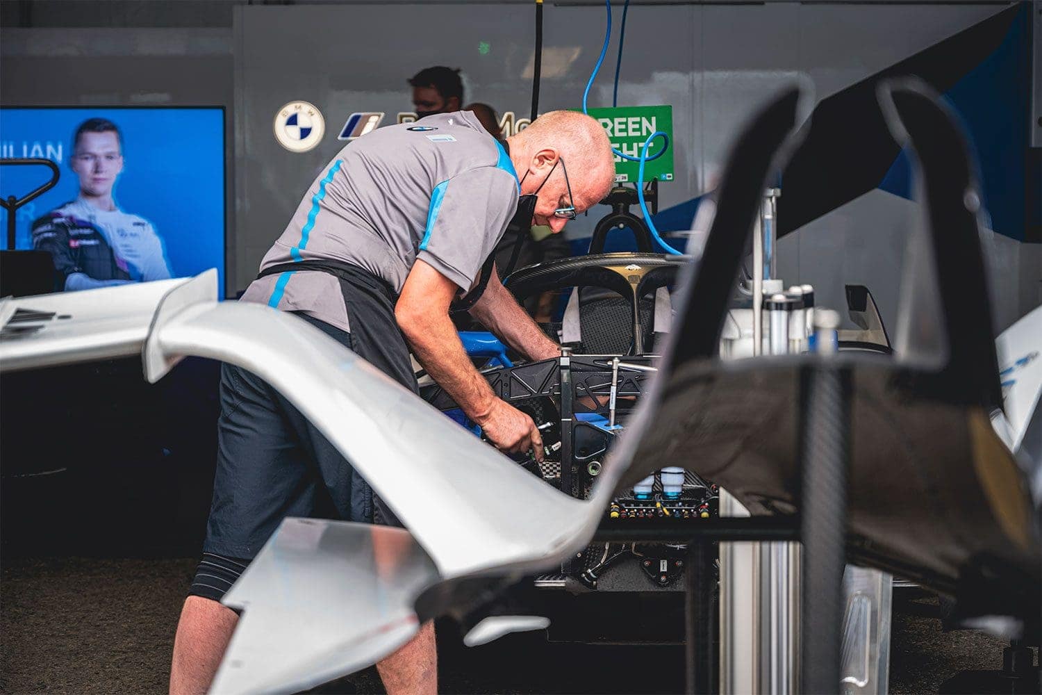 Formula E garage
