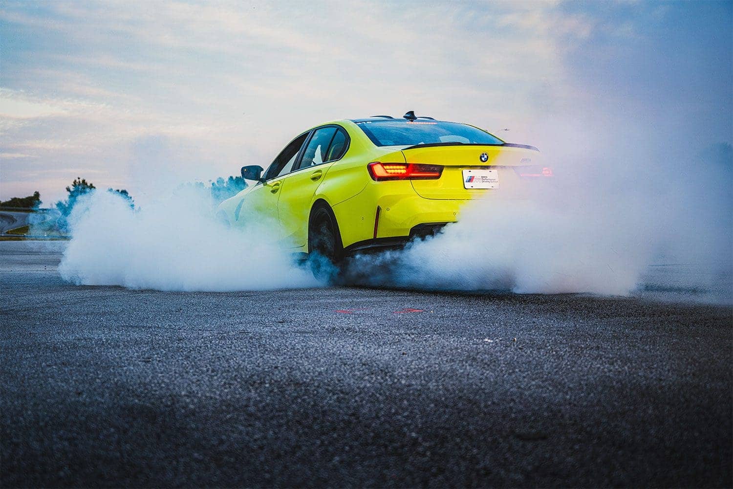 BMW M3 burnout