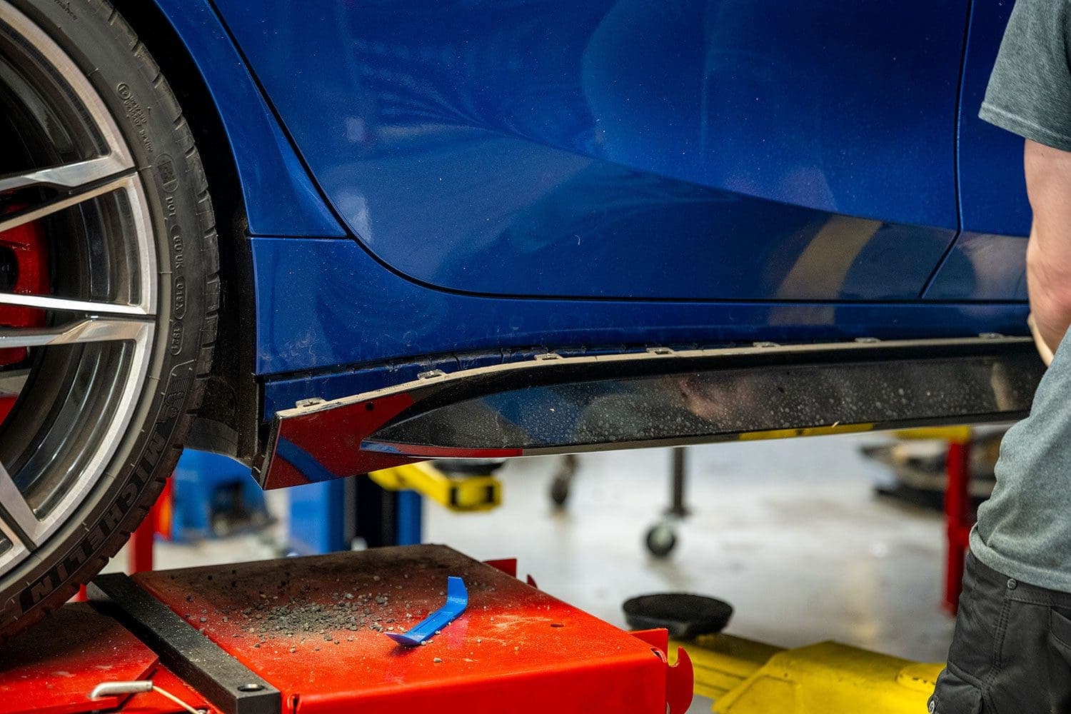 M3 carbon fiber rocker panel
