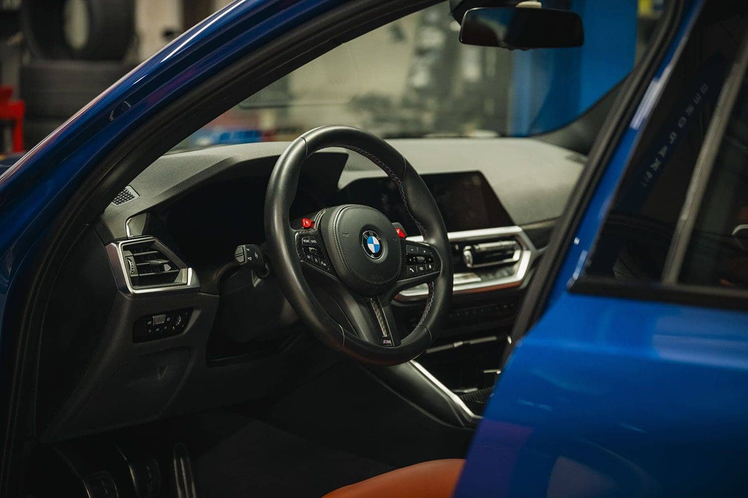 BMW M3 steering wheel install