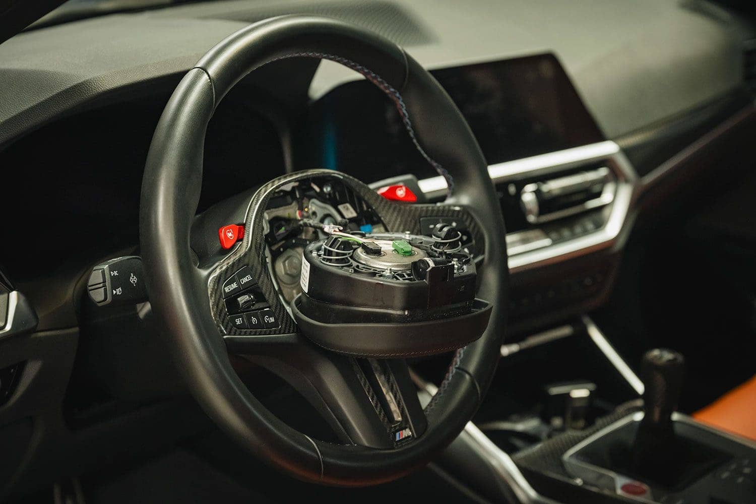 BMW M3 steering wheel install