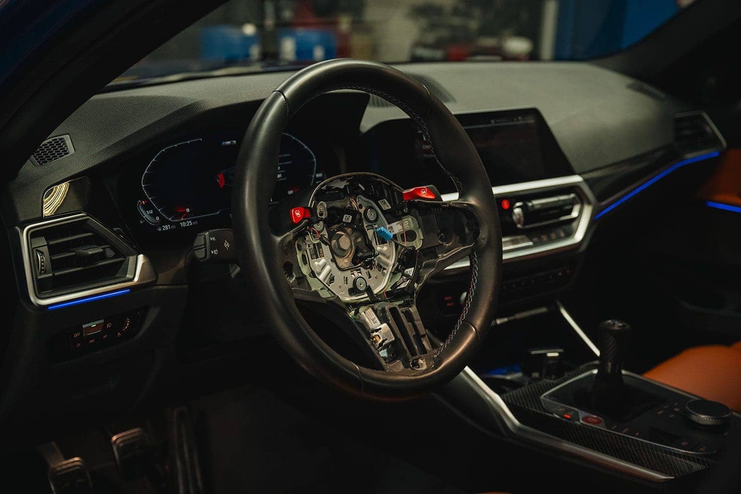 BMW M3 steering wheel install