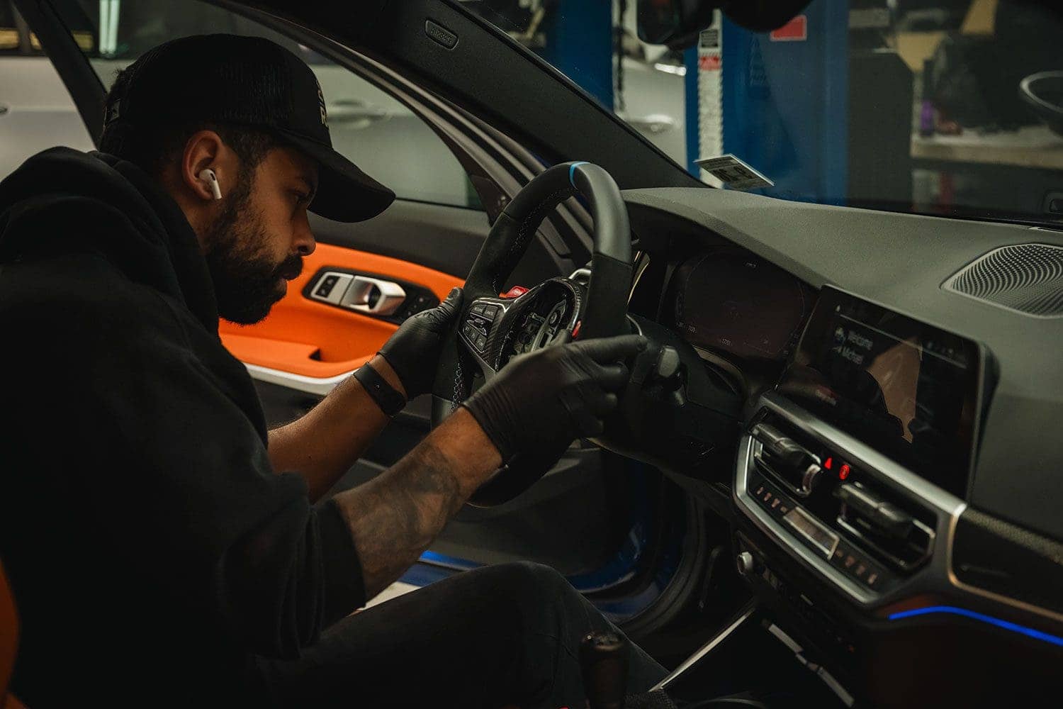 BMW M3 steering wheel install