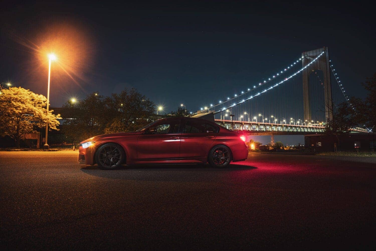 BMW 3 Series light paint