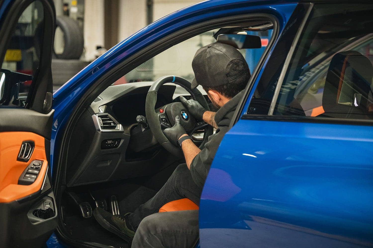 BMW M3 steering wheel install
