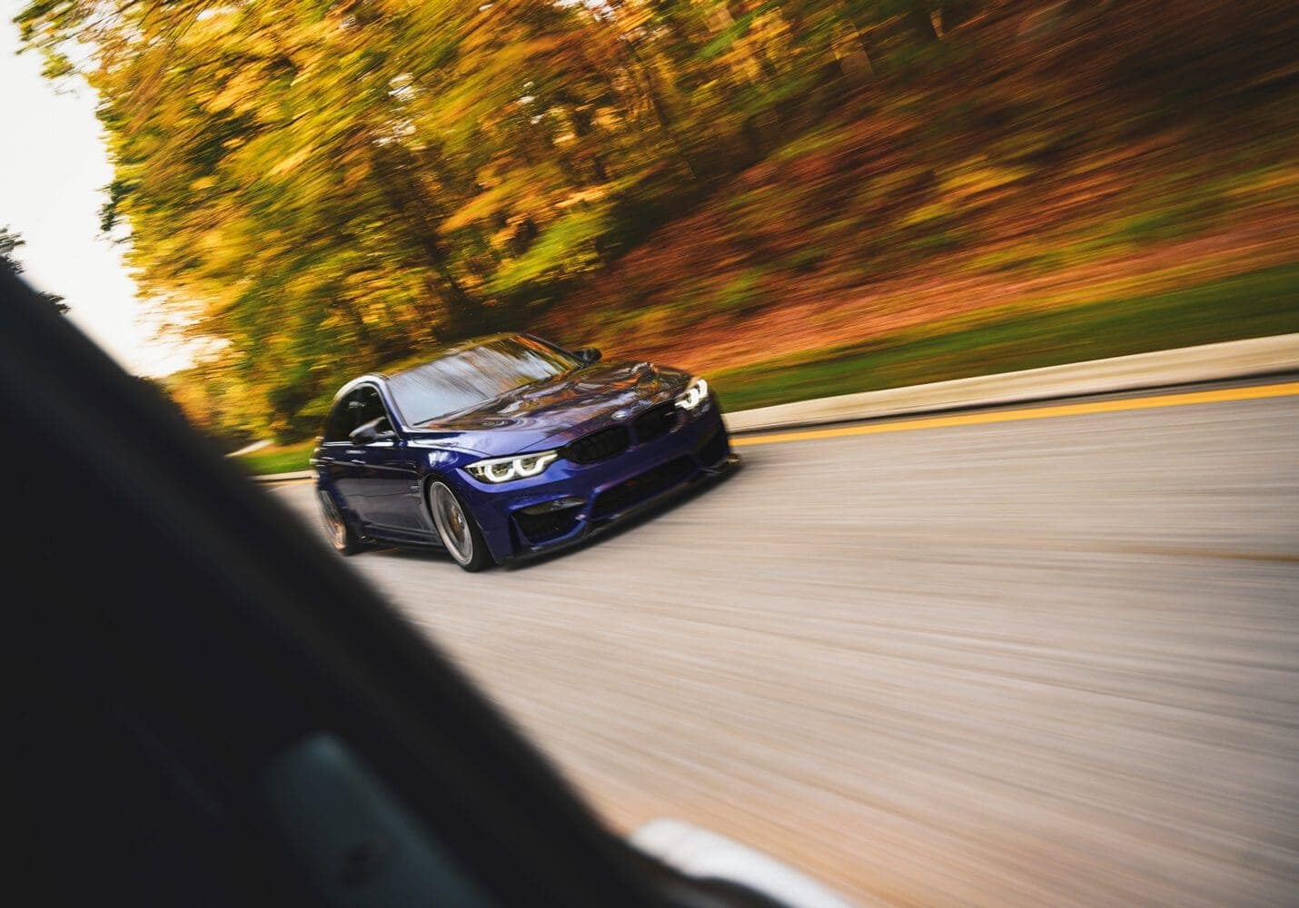 For the past five years, I've hosted a special meet for BMW M3 owners, known as the Fall Meet and Cruise. Last year's event was a great success. What started out as a simple meet with 15 cars has turned into a huge event with over 130 BMW M cars. I didn't anticipate that turnout this year, and it was great to have everyone's support. Getting rolling The designated starting point is in Edgewater, New Jersey, with a view of the New York City skyline right across the Hudson River. I chose it both for it's central location from the NYC area, New Jersey, and even Pennsylvania. An early start time ensures mostly quiet roads and beautiful morning lighting.