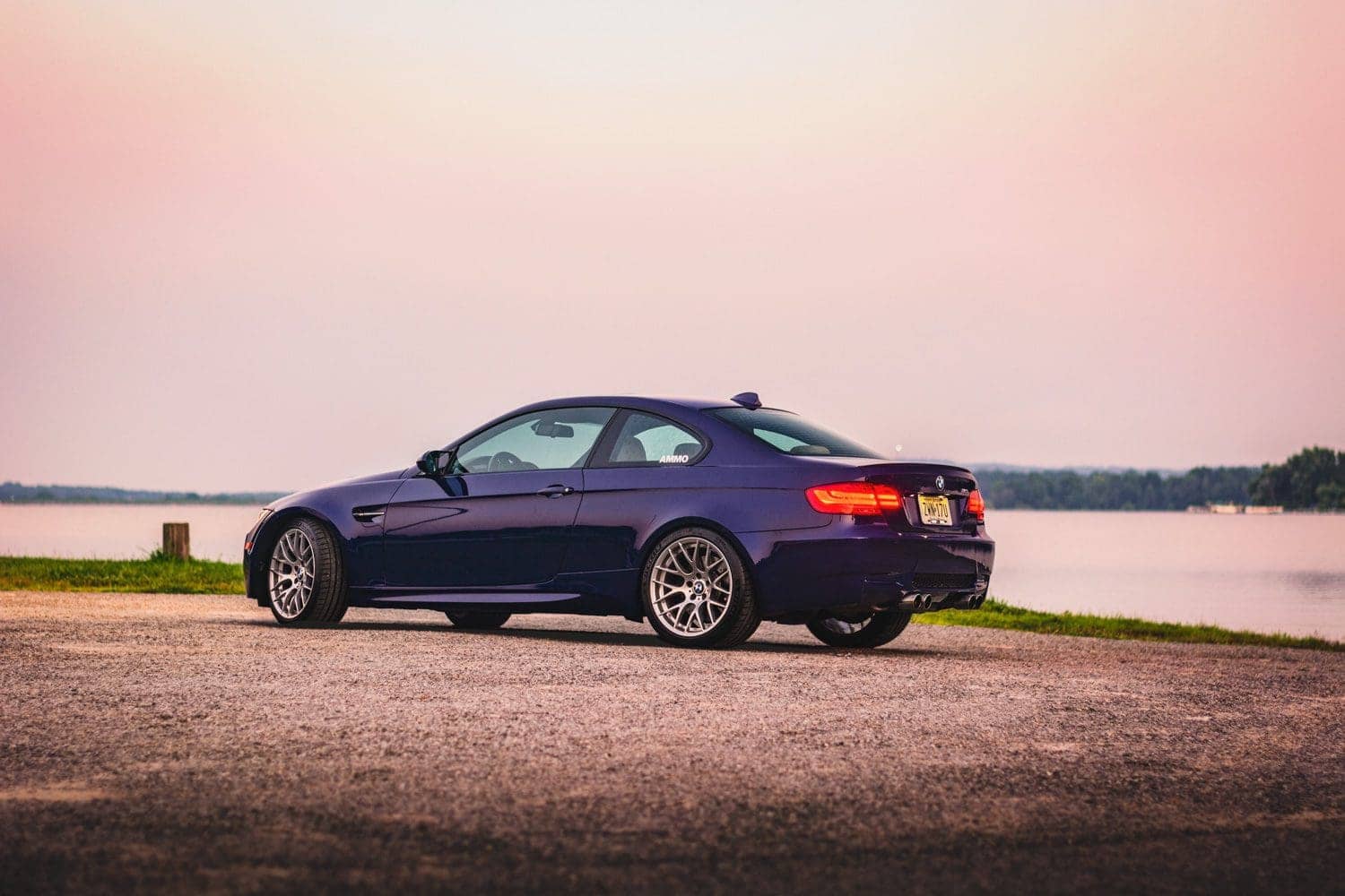 BMW M3 at sunset
