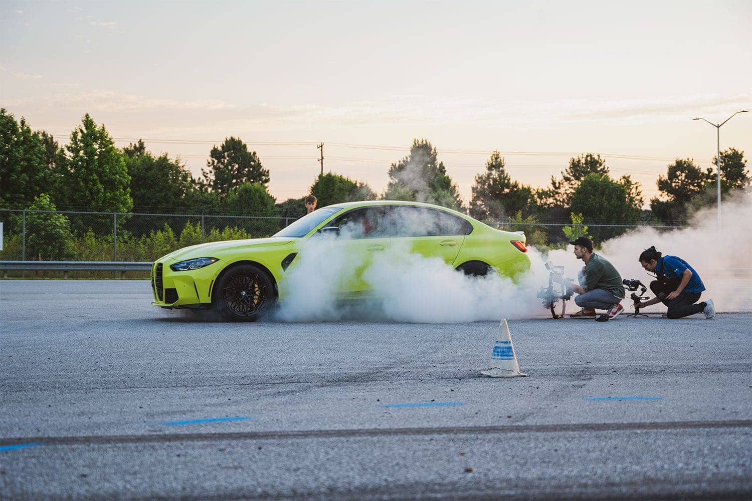 BMW M3 burnout