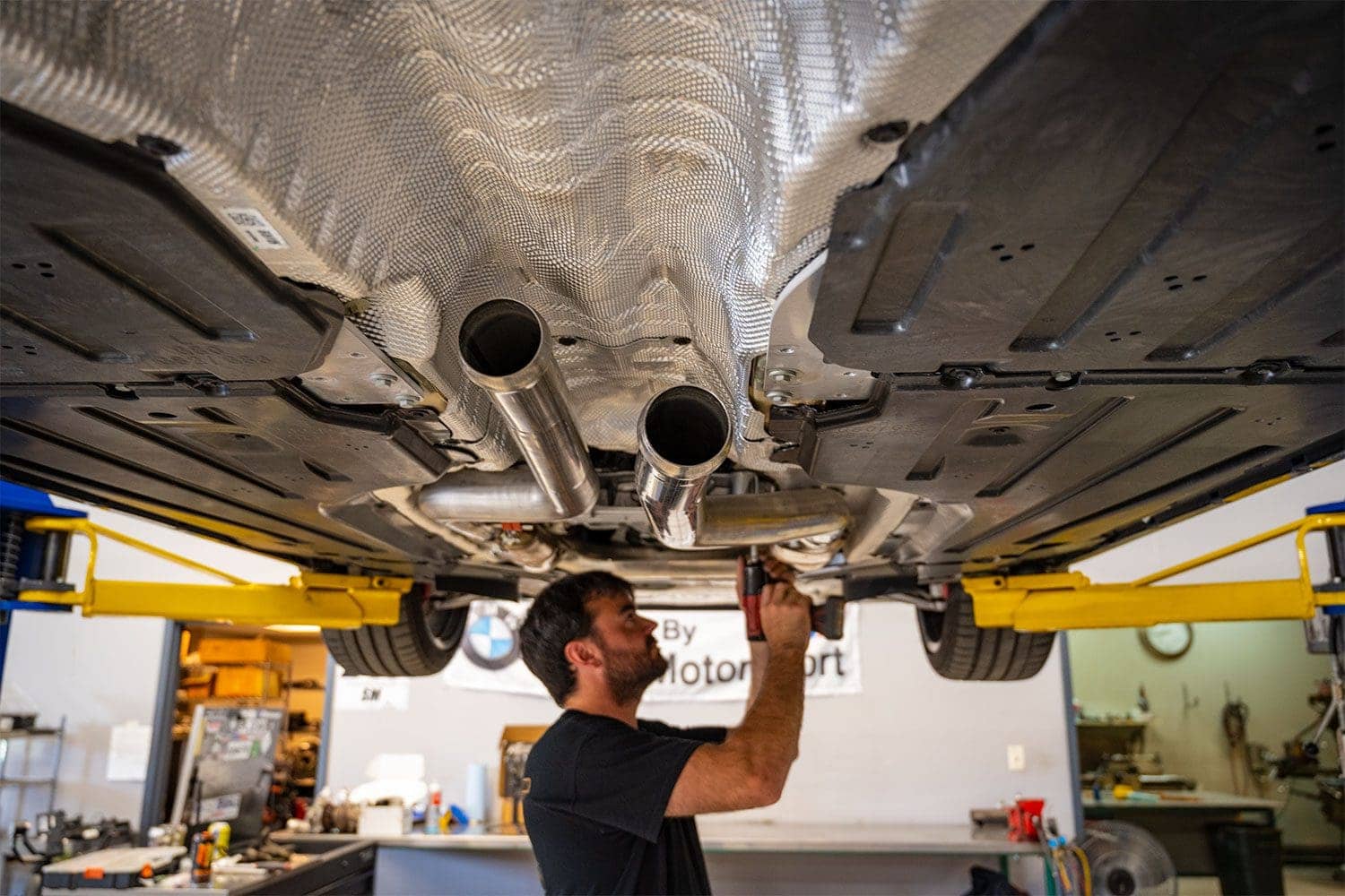 G80 AWE exhaust