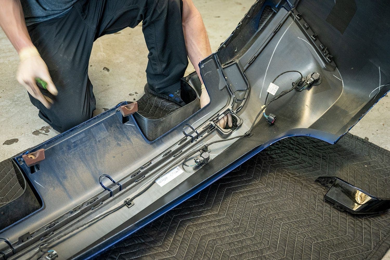 M3 carbon fiber rear diffuser