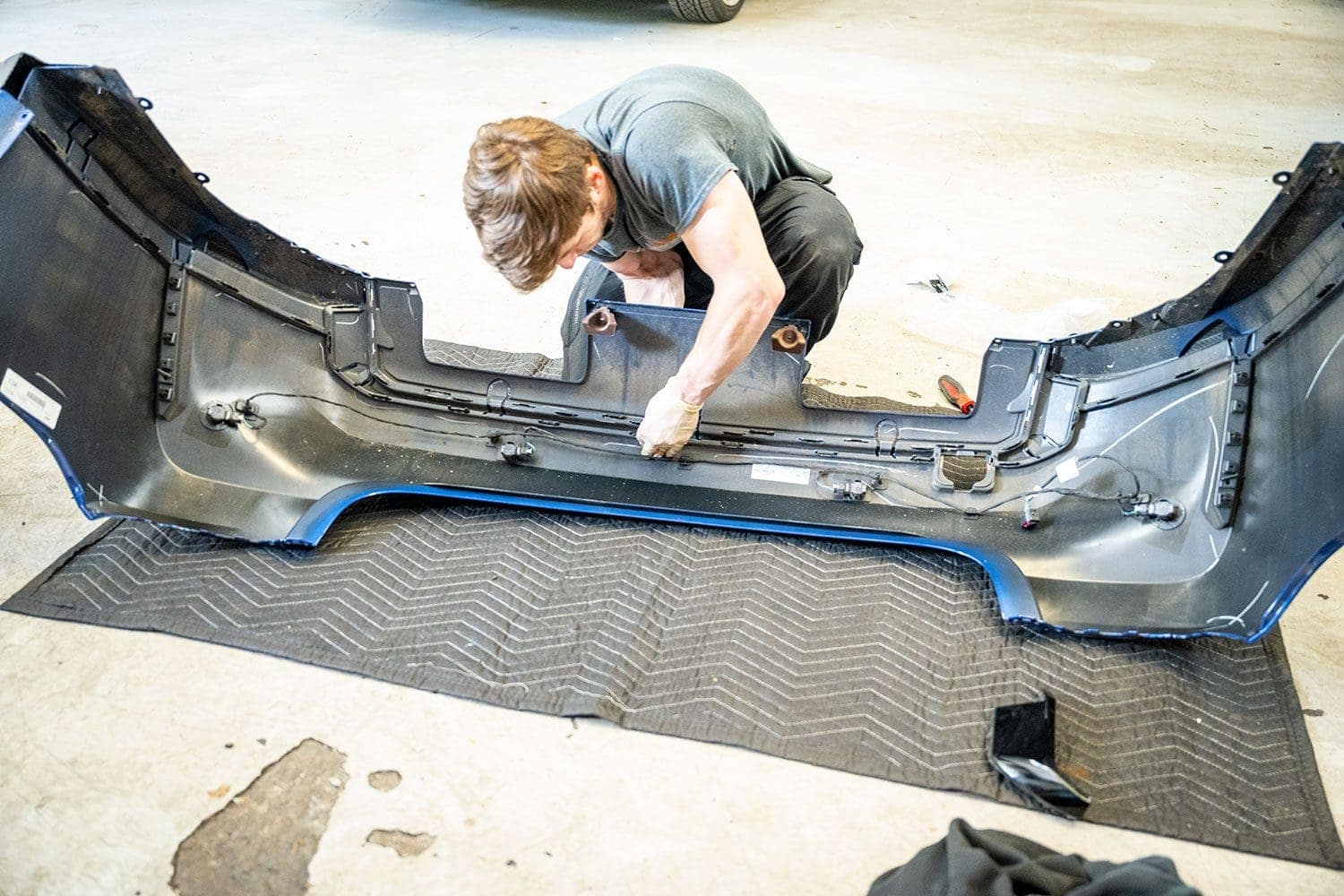 M3 carbon fiber rear diffuser