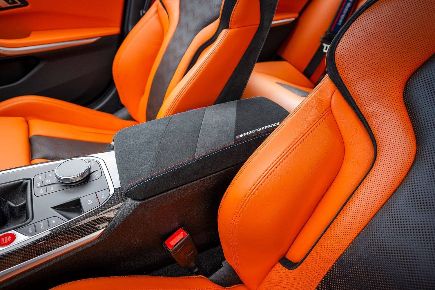 BMW alcantara armrest