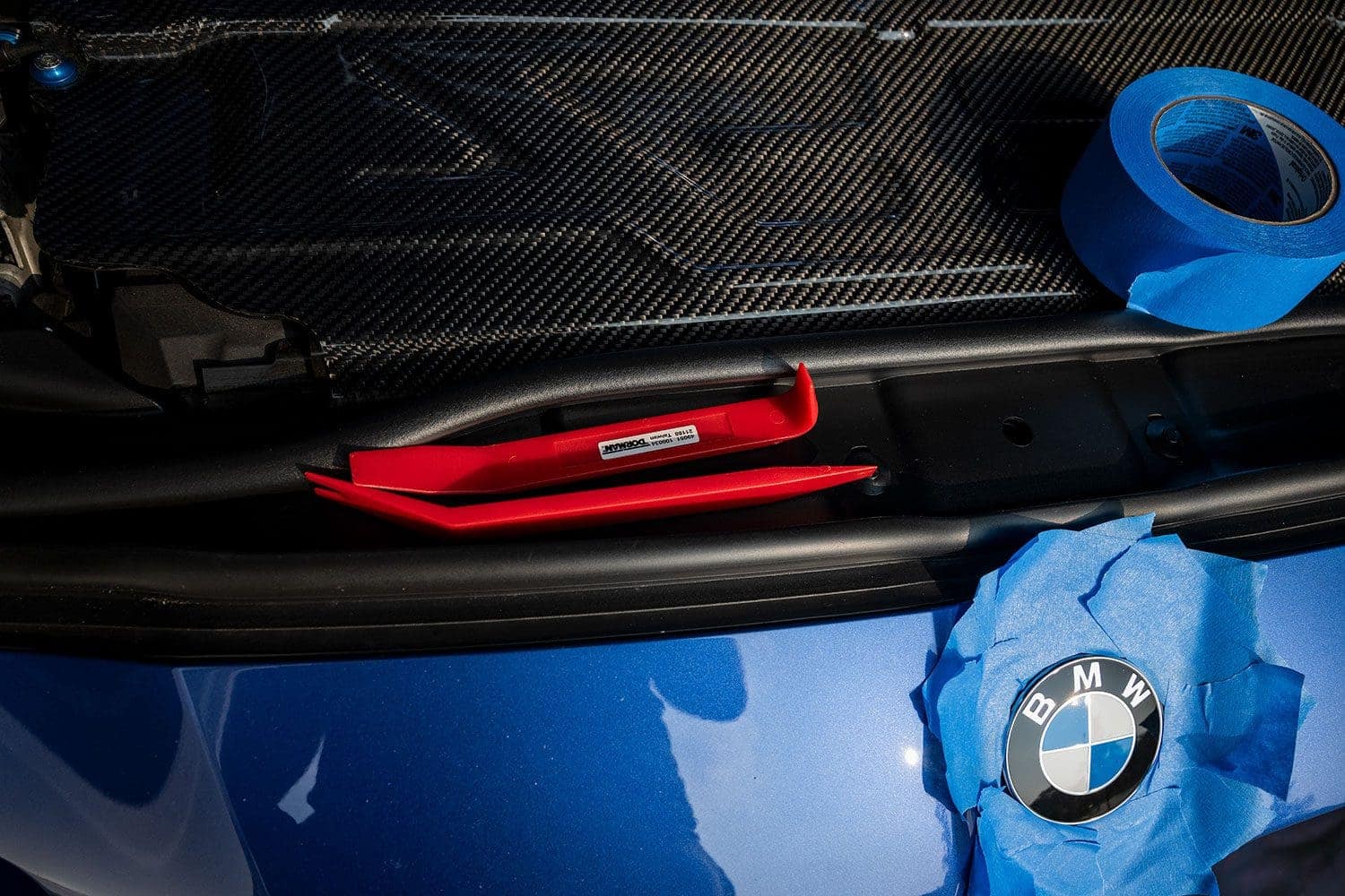 BMW badge installation