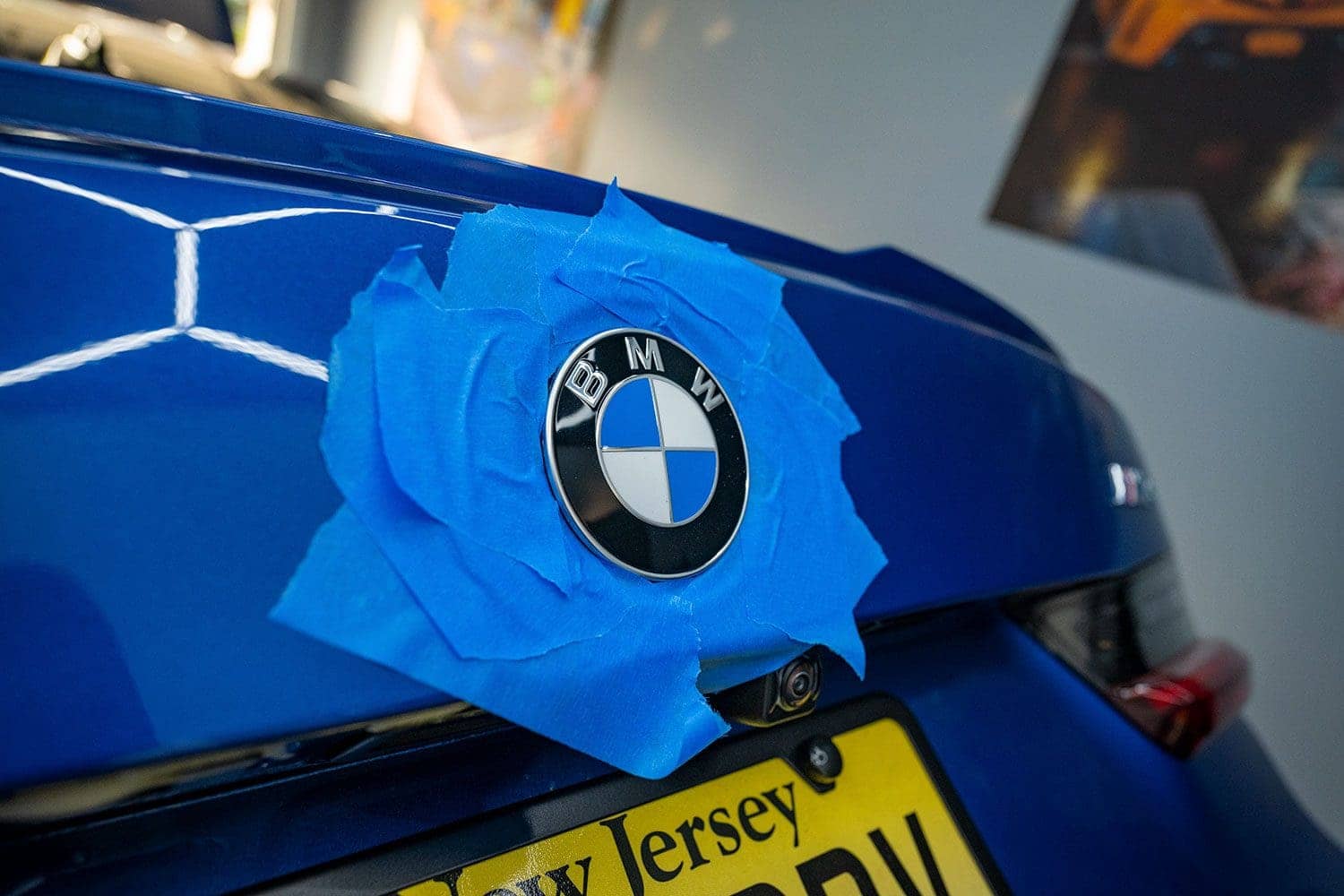 BMW badge installation