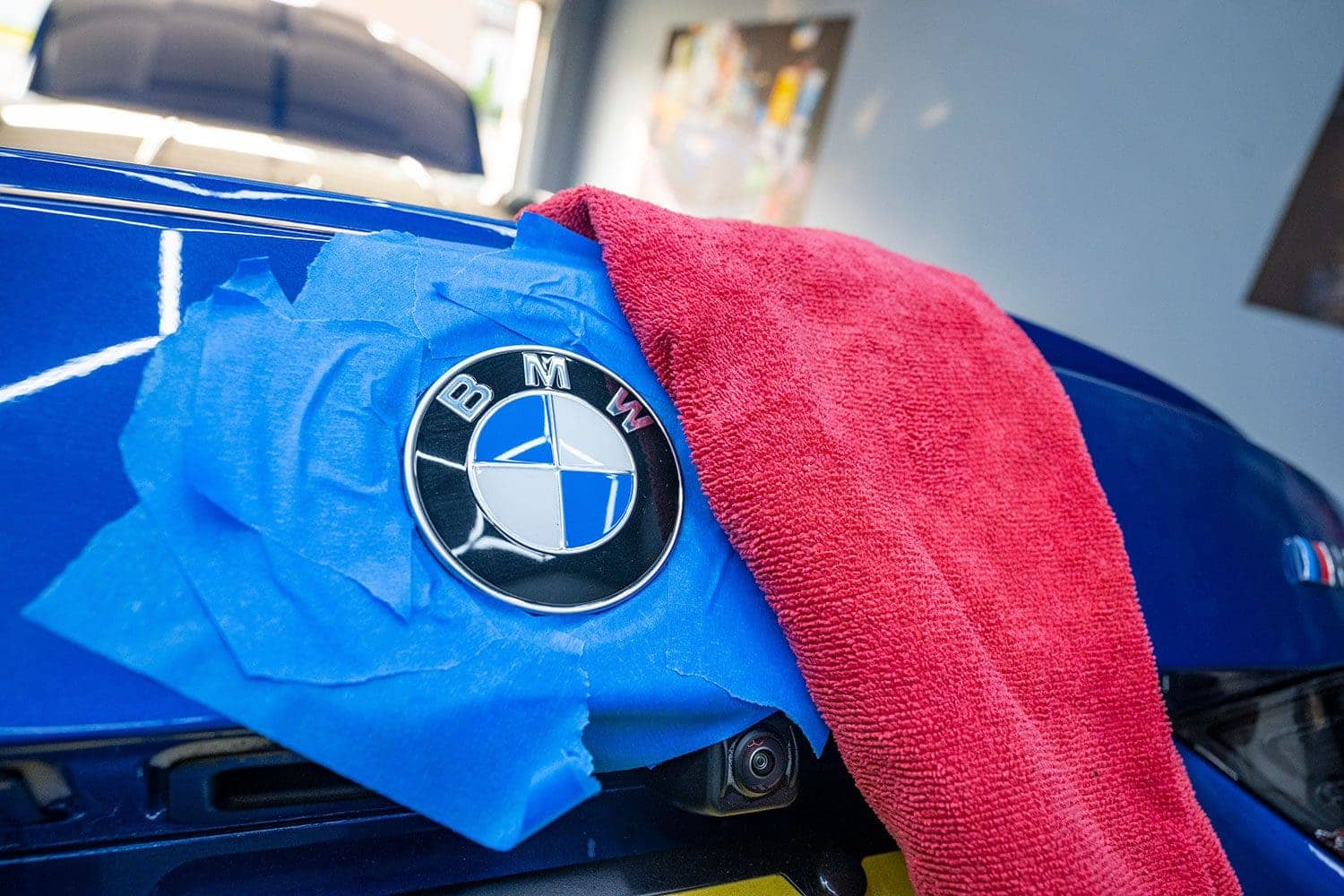 BMW badge installation