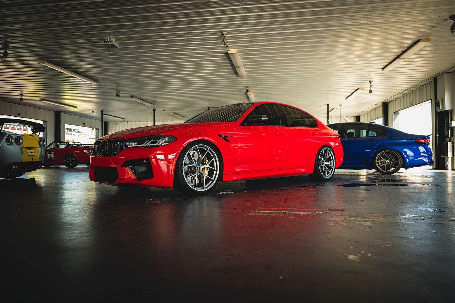 Ferrari Red BMW M5