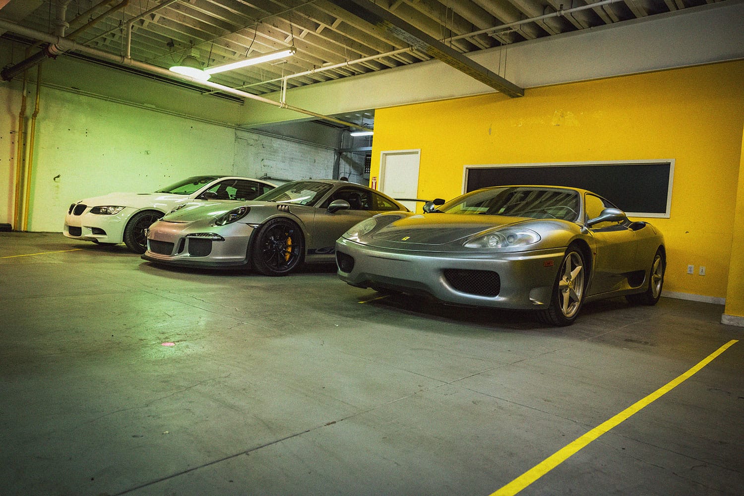 Ferrari, Porsche, BMW