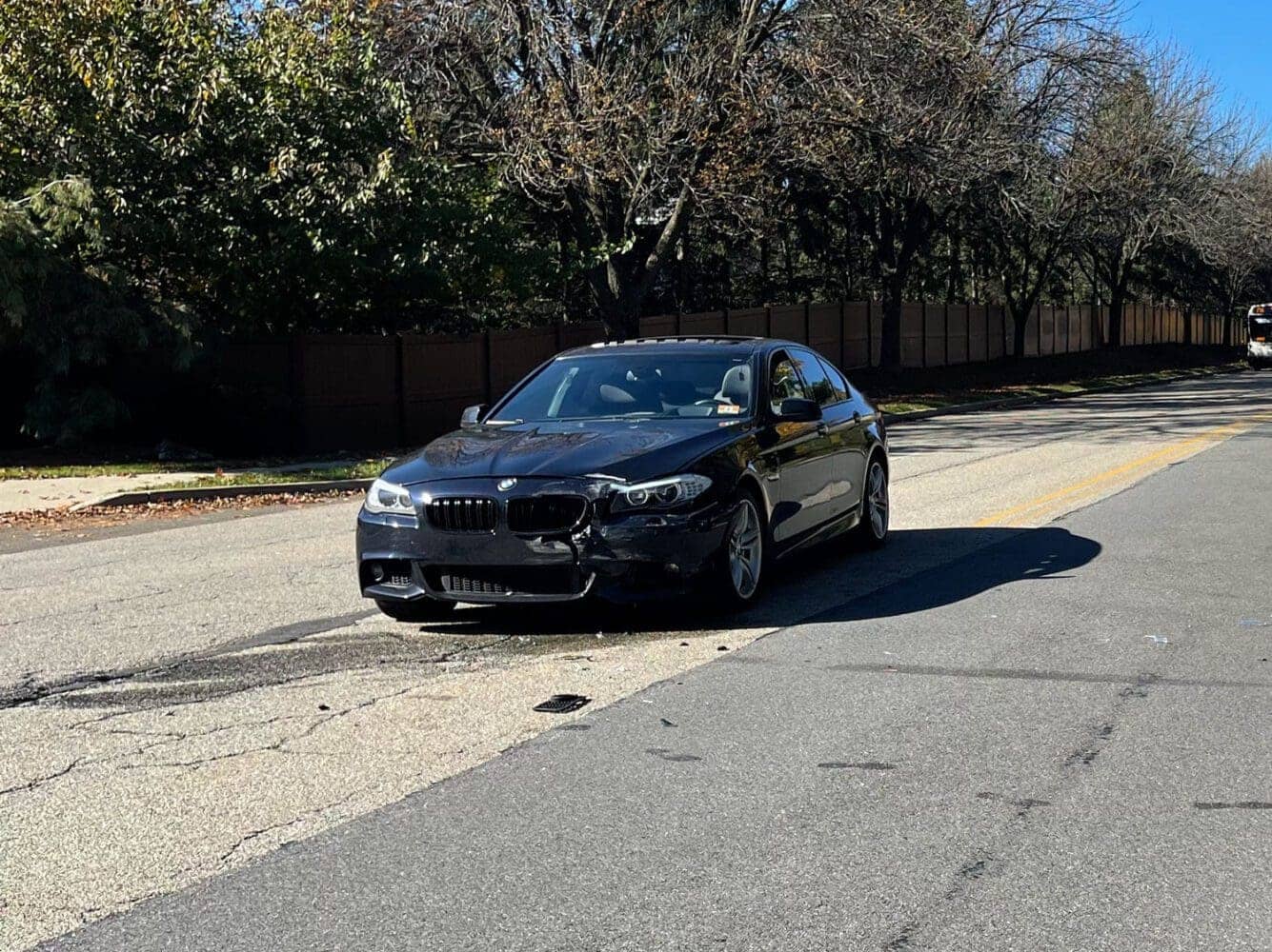 The damage was catastrophic to the car. 