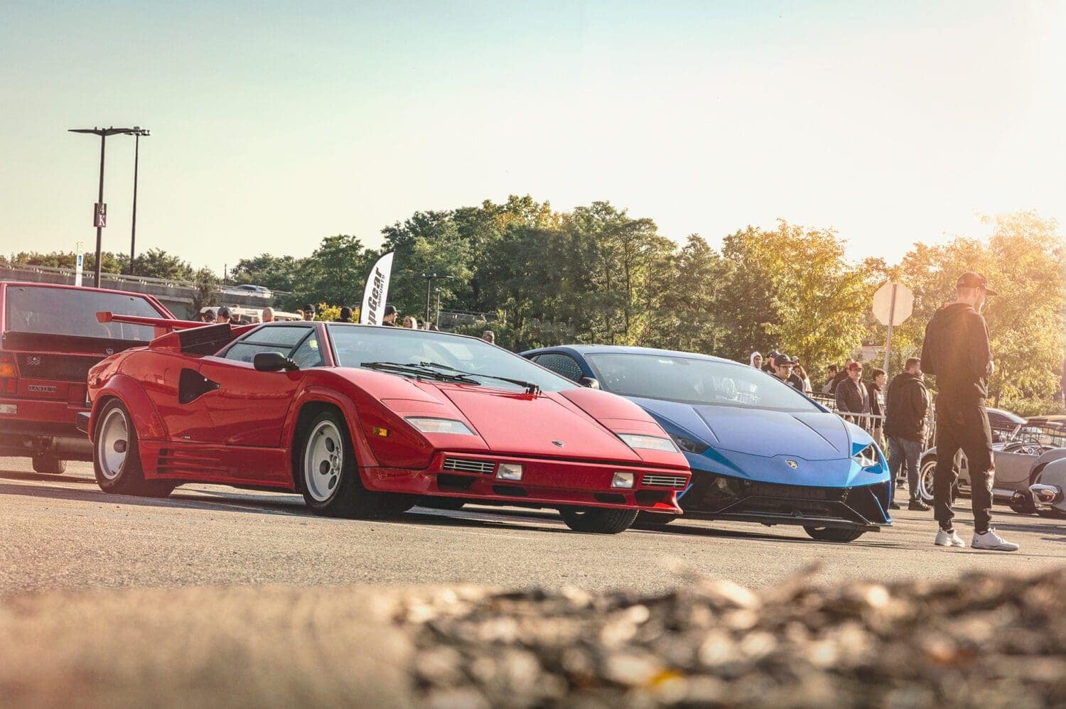 Lambo Huracan and Countach