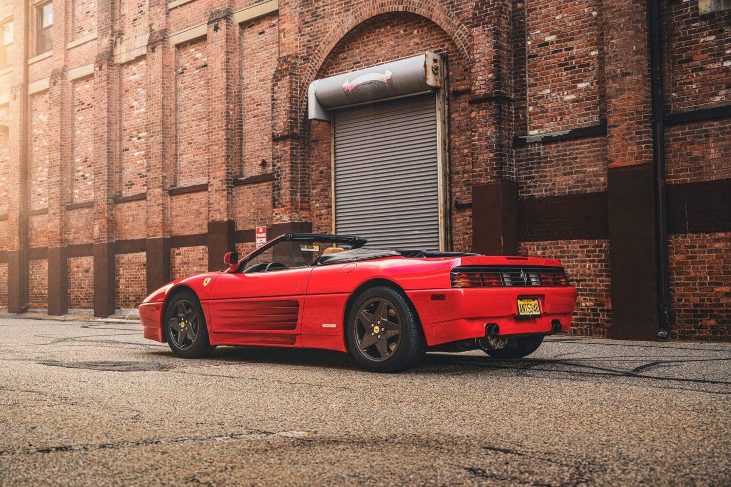 Ferrari 348 sunset