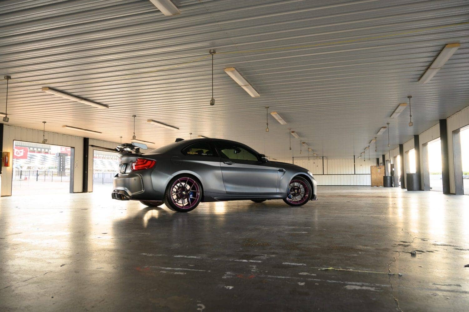BMW M2 at pocono garage