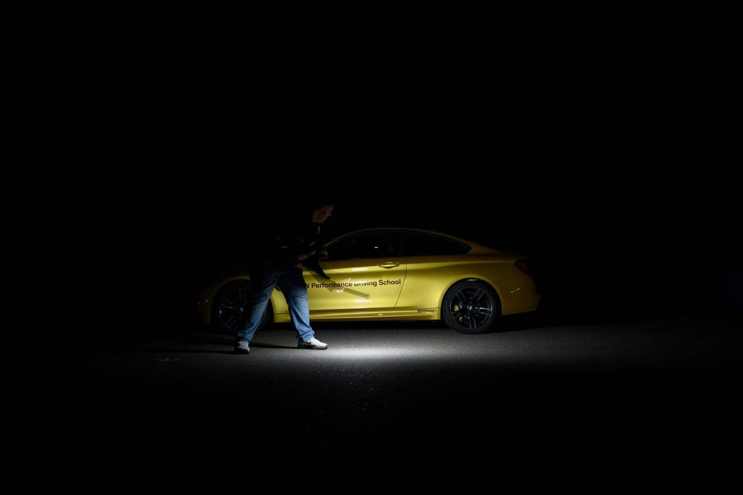 BMW M4 light painting