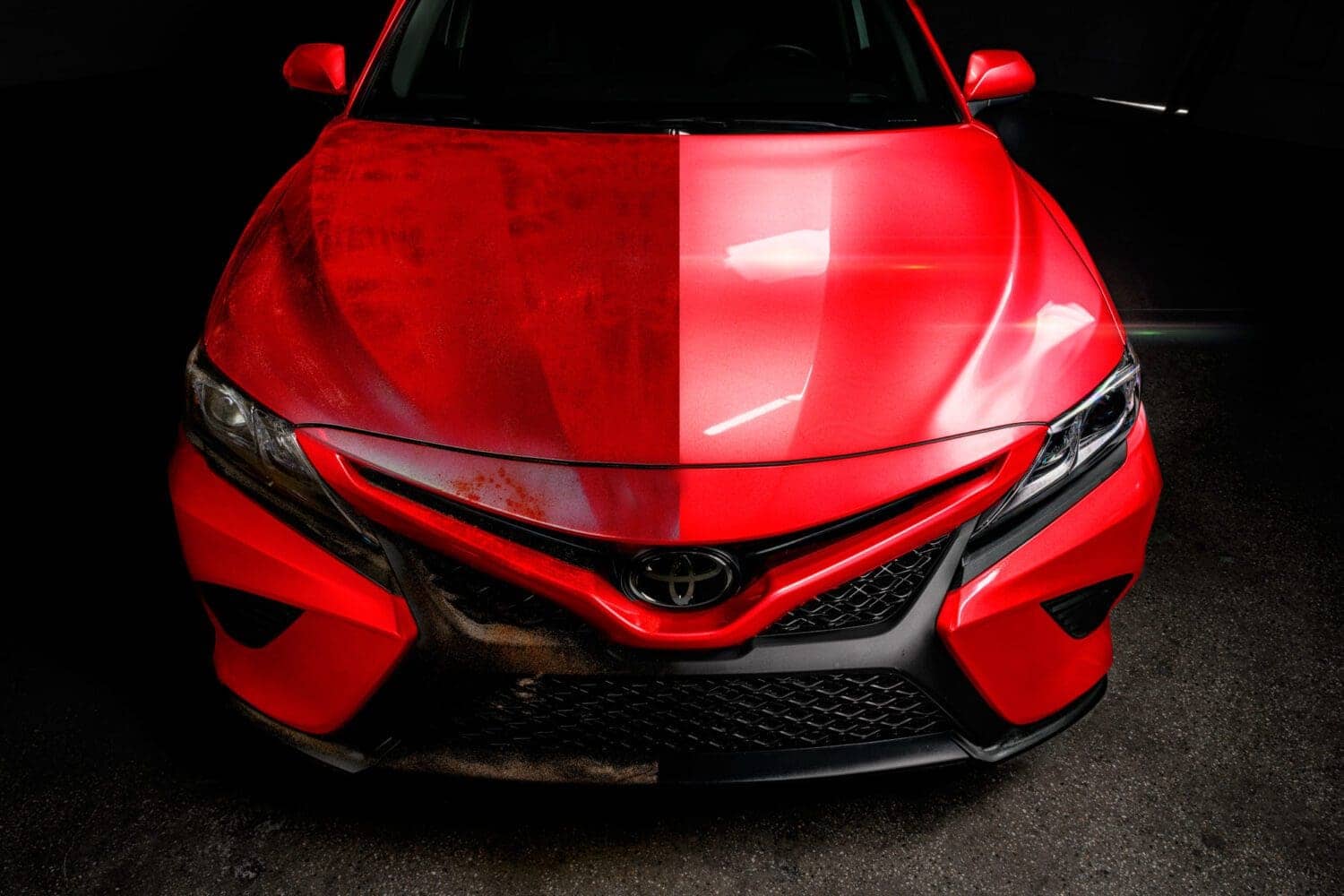 Toyota Camry head-on