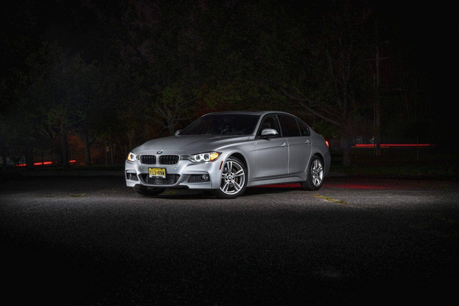 BMW 335i light painting