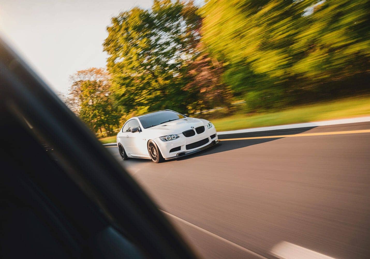 For the past five years, I've hosted a special meet for BMW M3 owners, known as the Fall Meet and Cruise. Last year's event was a great success. What started out as a simple meet with 15 cars has turned into a huge event with over 130 BMW M cars. I didn't anticipate that turnout this year, and it was great to have everyone's support. Getting rolling The designated starting point is in Edgewater, New Jersey, with a view of the New York City skyline right across the Hudson River. I chose it both for it's central location from the NYC area, New Jersey, and even Pennsylvania. An early start time ensures mostly quiet roads and beautiful morning lighting.