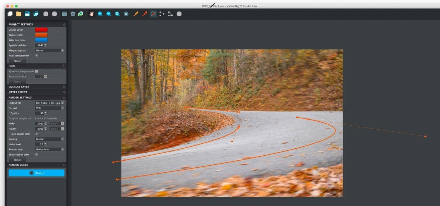 Virtual Rig Screen.