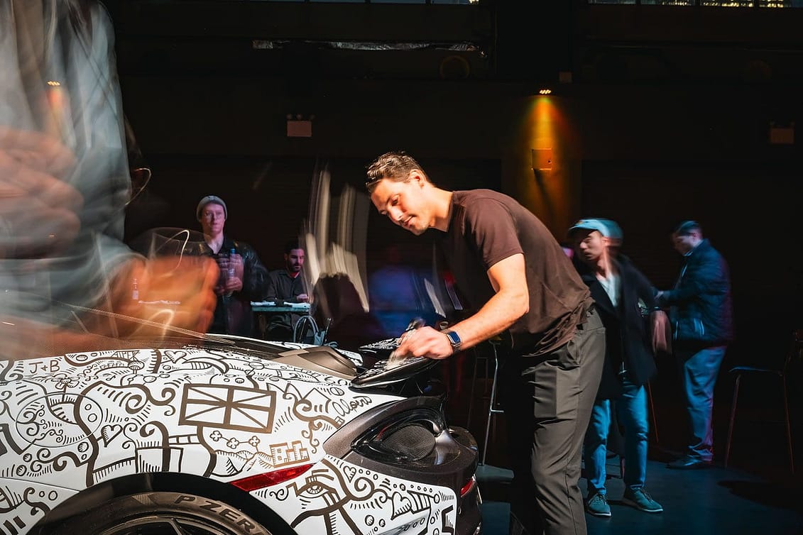 Would you draw on a $300,000 McLaren? Alex Alpert did.